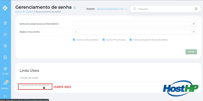 Como ativar autenticação de dois fatores no DirectAdmin HostHP